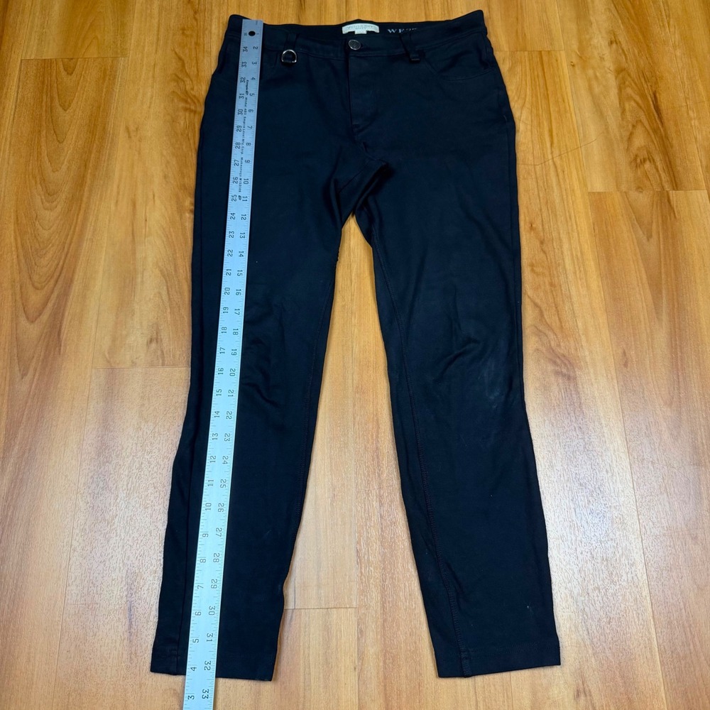 Burberry Brit Westbourne Skinny Ankle Pants Black Stretch Trousers Women Medium - Picture 10 of 13